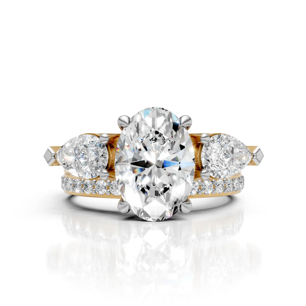 Oval & Pear Diamond 2-in-1 Ring