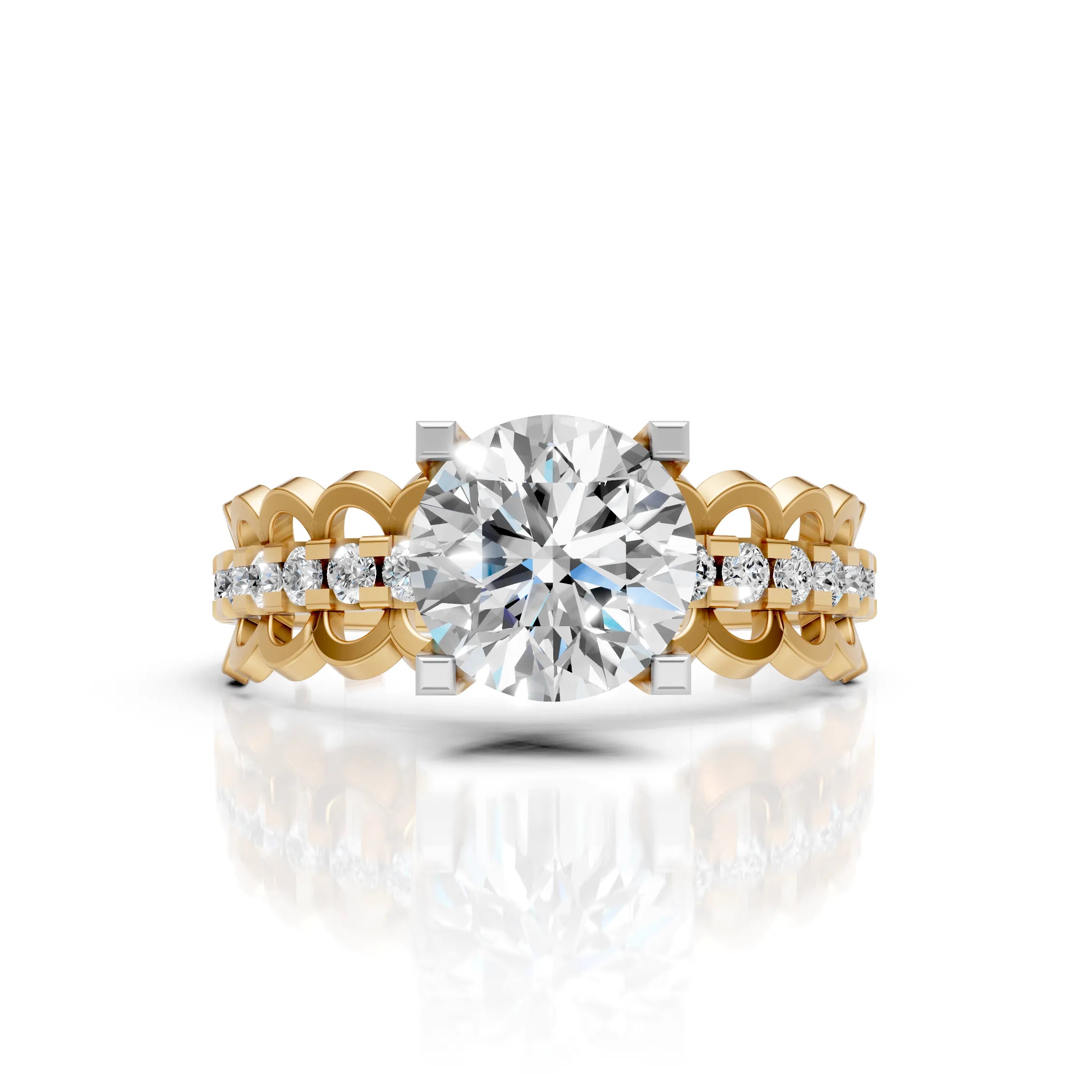 Round Solitaire Diamond Ring