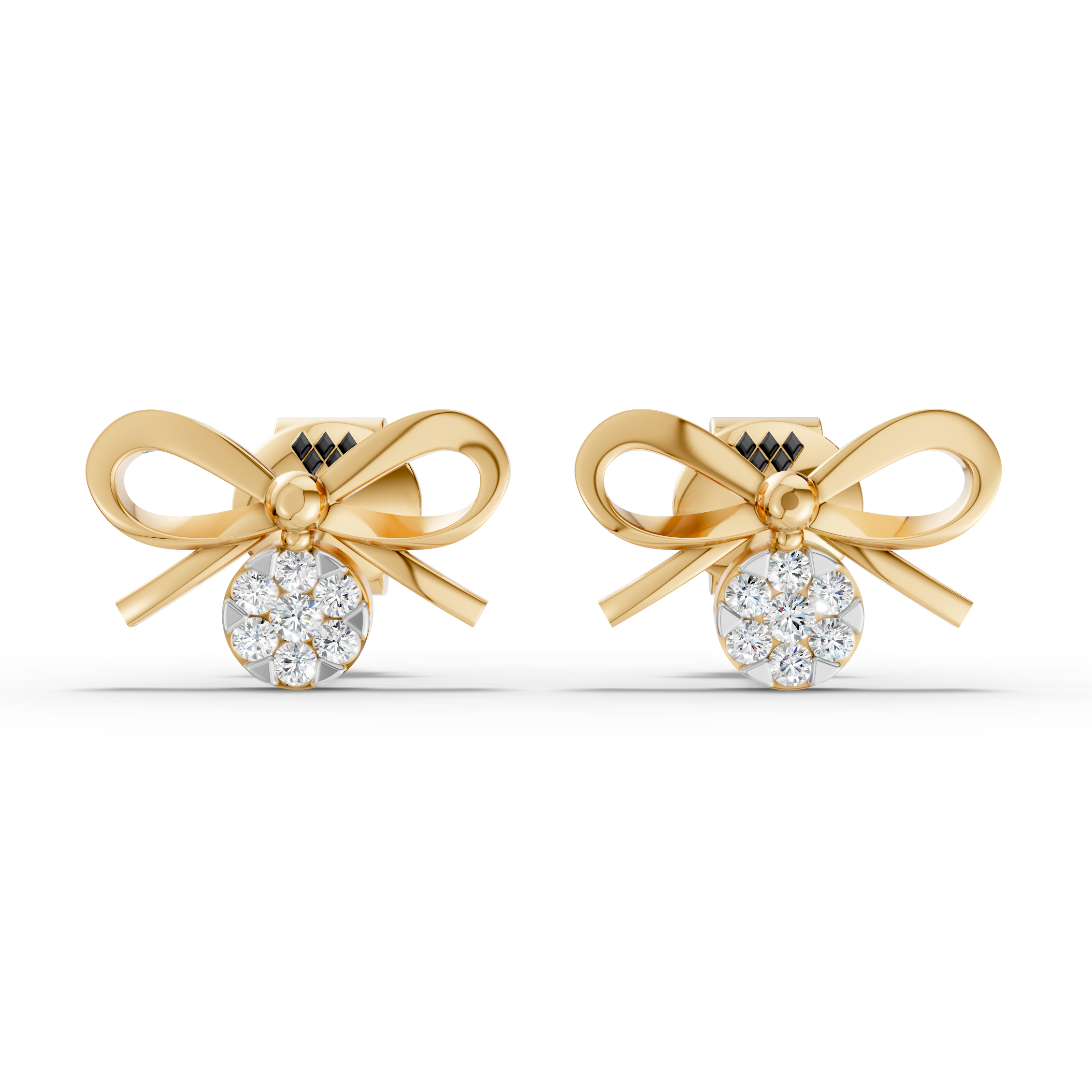 Elegant Bow Knot Stud Earrings (1 Pair)