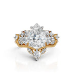 Pear Solitaire Diamond Bridal Ring Set