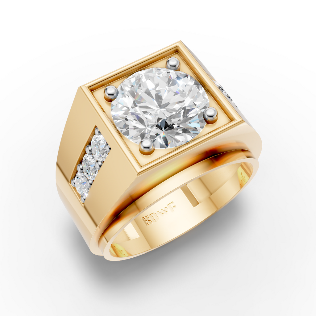 Square Solitaire Ring