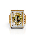 Regal Yellow CZ Ring Ring