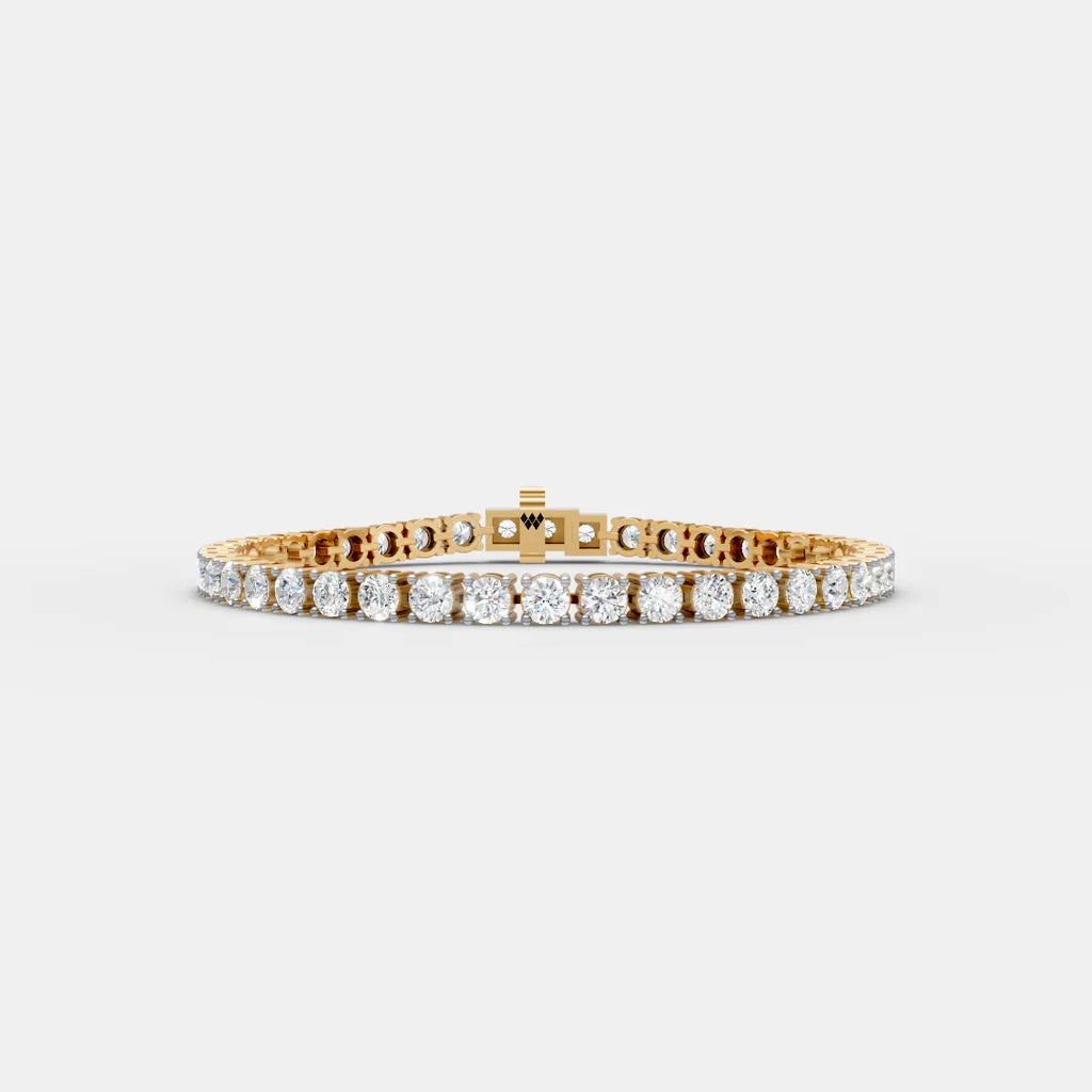 4 MM Round Shaped Tennis Bracelet