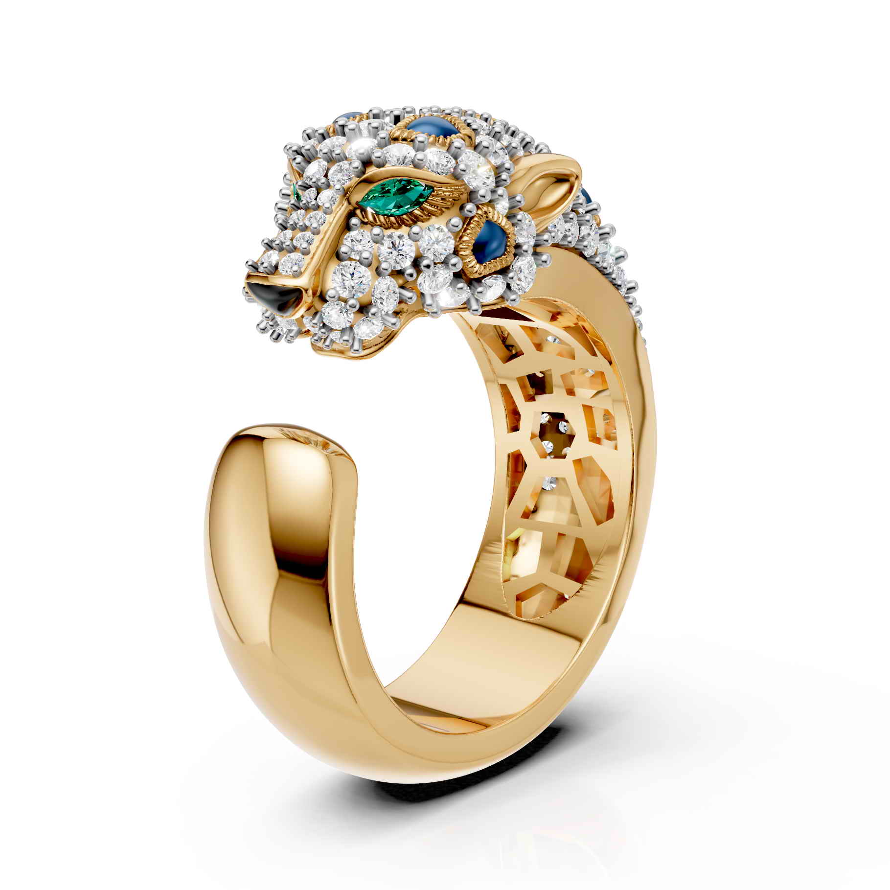 Royal Panther Diamond Ring