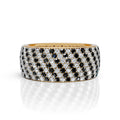 7-Line Black & White Montubhai’s Ring