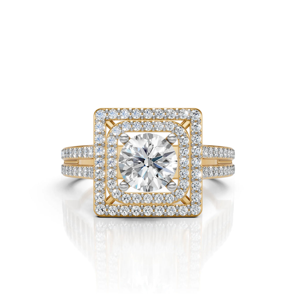 Square Halo Ring