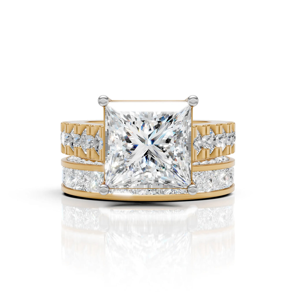 Princess Cut Wedding Ring Set