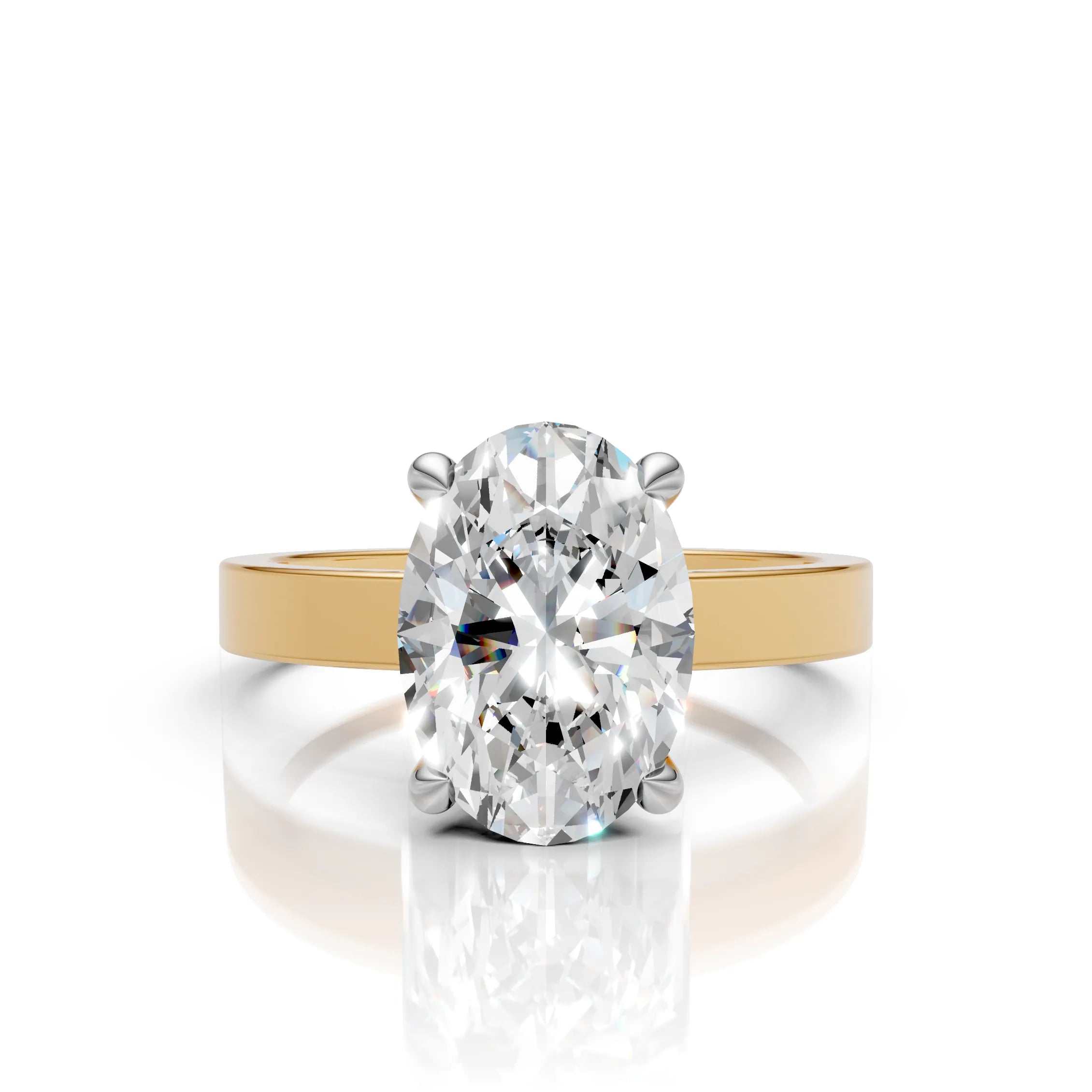 Oval-Cut Solitaire Ring
