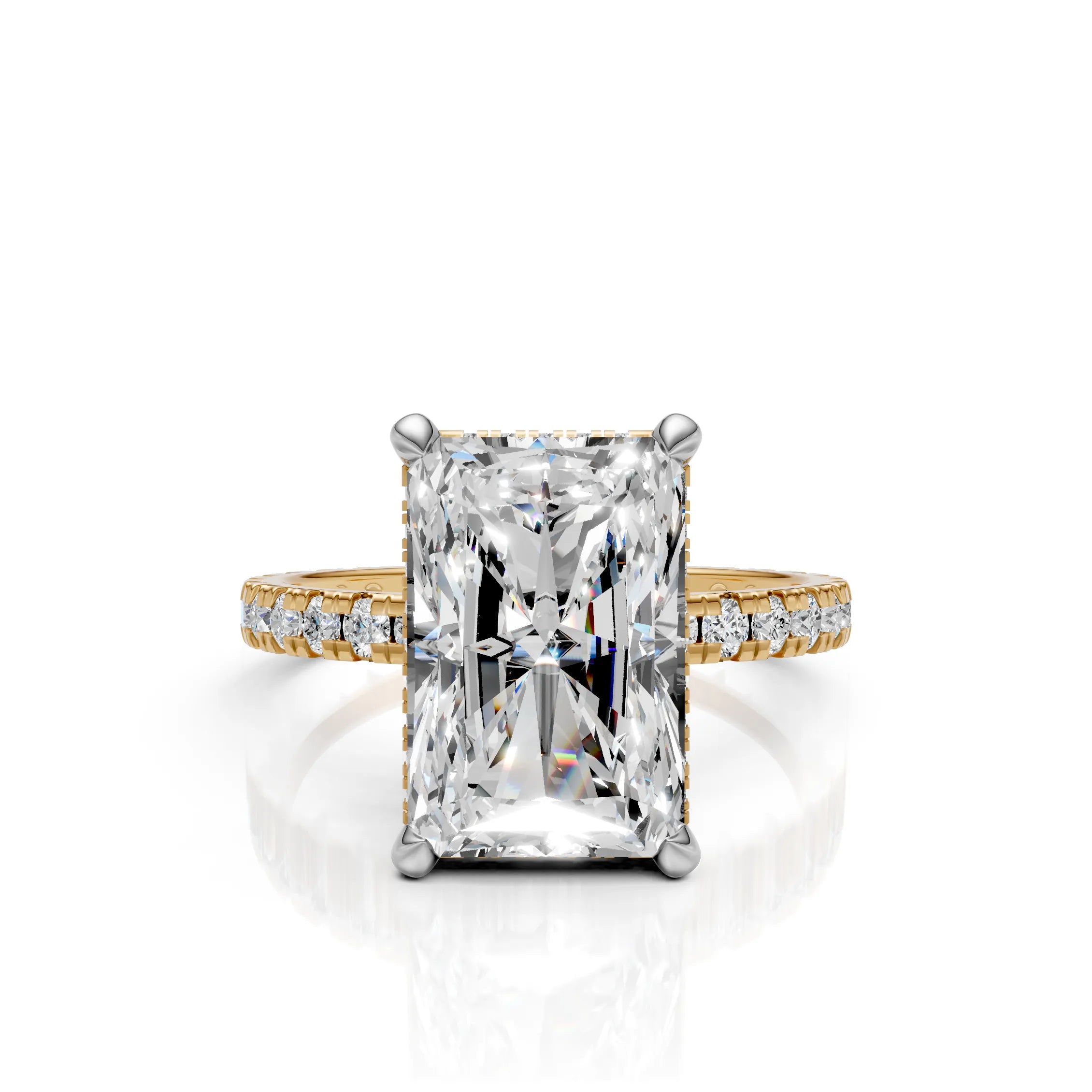 Radiant-Cut Diamond Ring