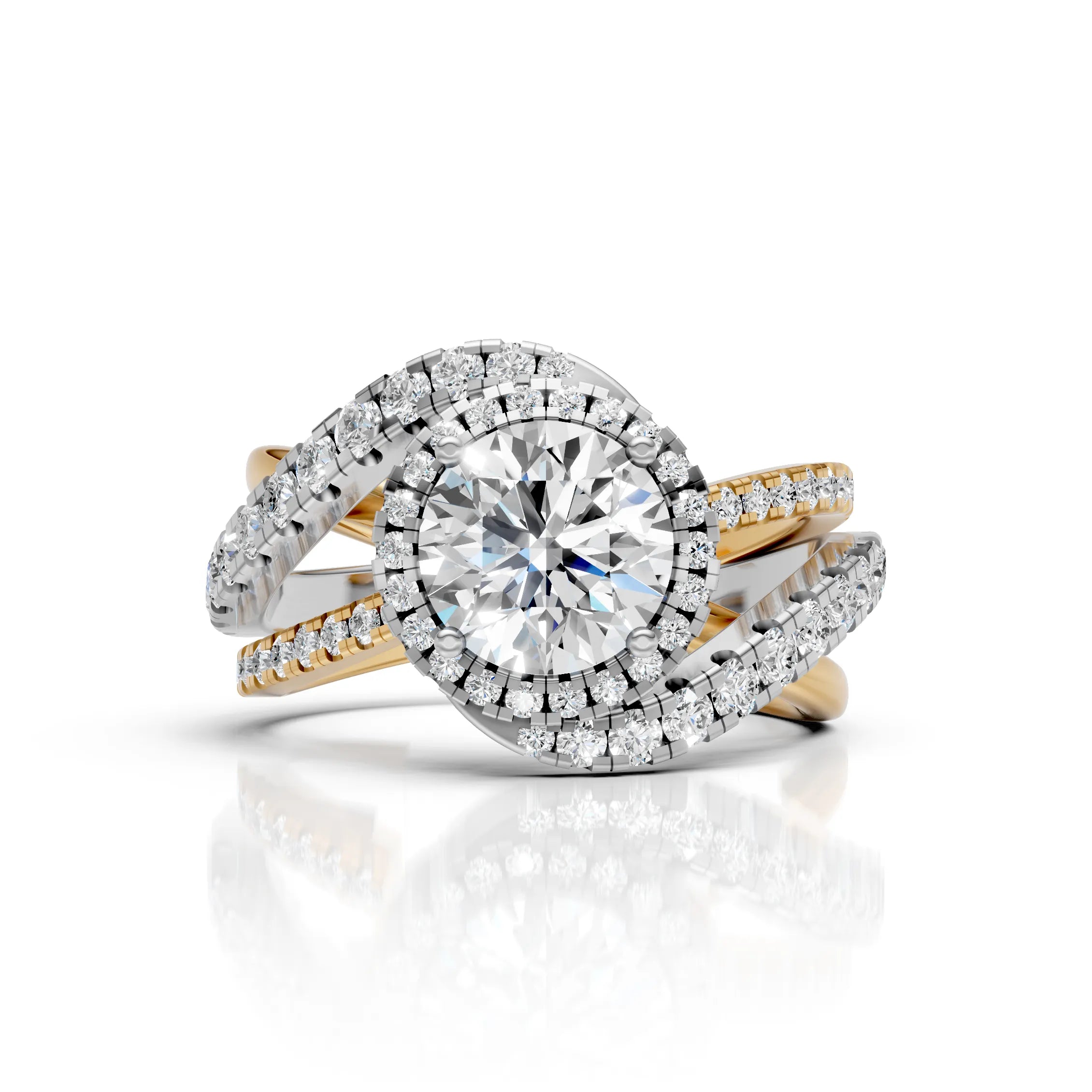 Dual Tone Twist Ring