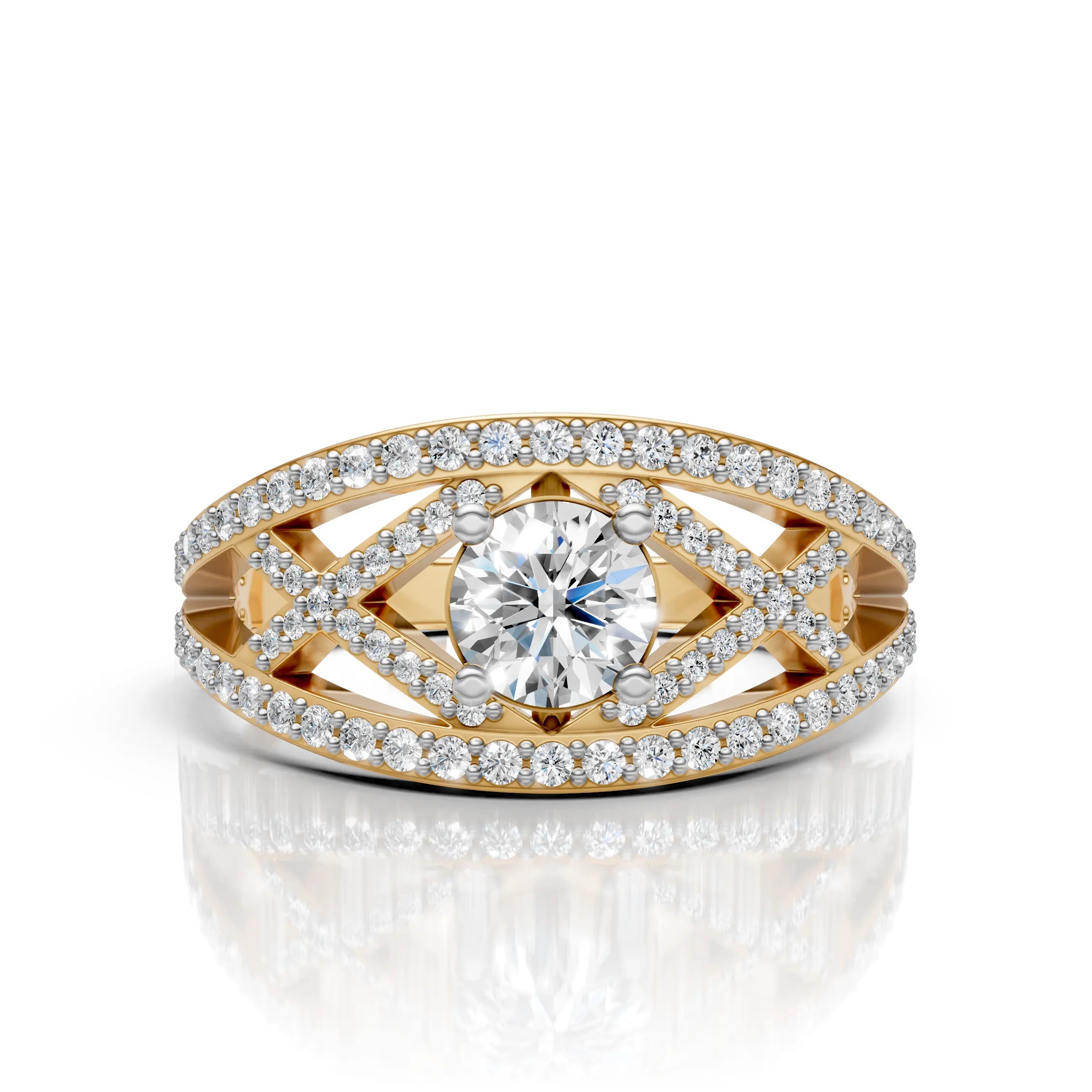 Geometric Pattern Ring
