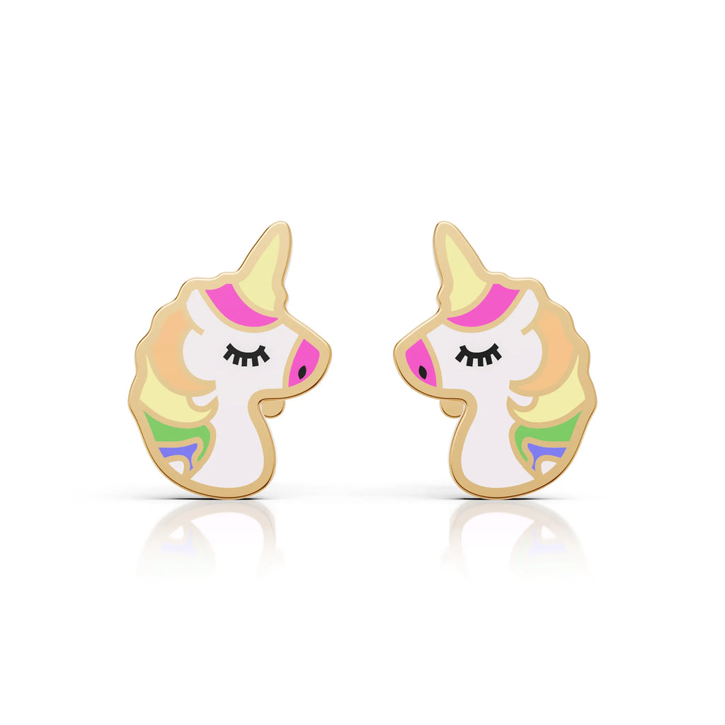 Colorful Unicorn Stud