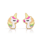 Colorful Unicorn Stud