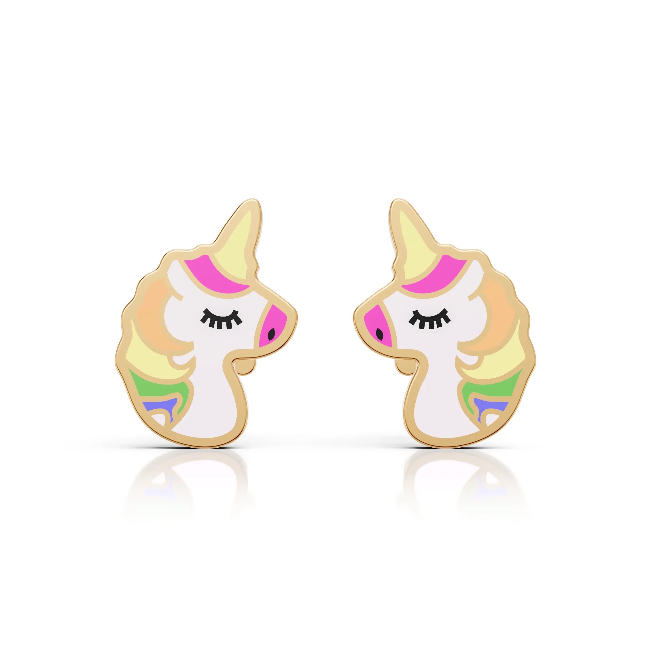 Colorful Unicorn Stud