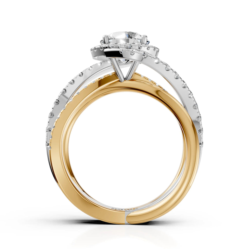 Dual Tone Twist Ring
