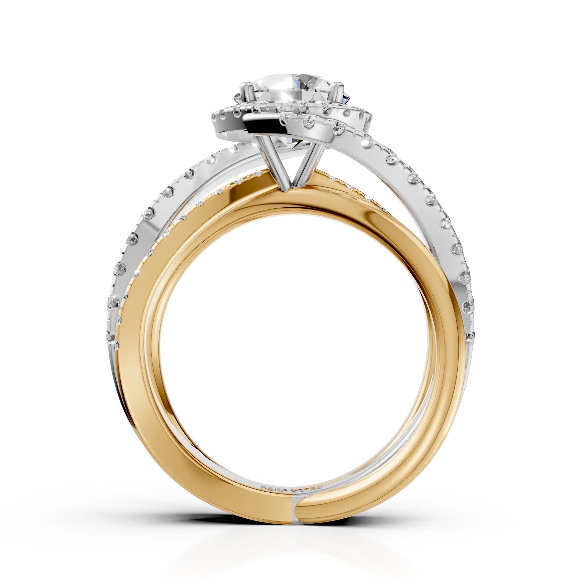Dual Tone Twist Ring