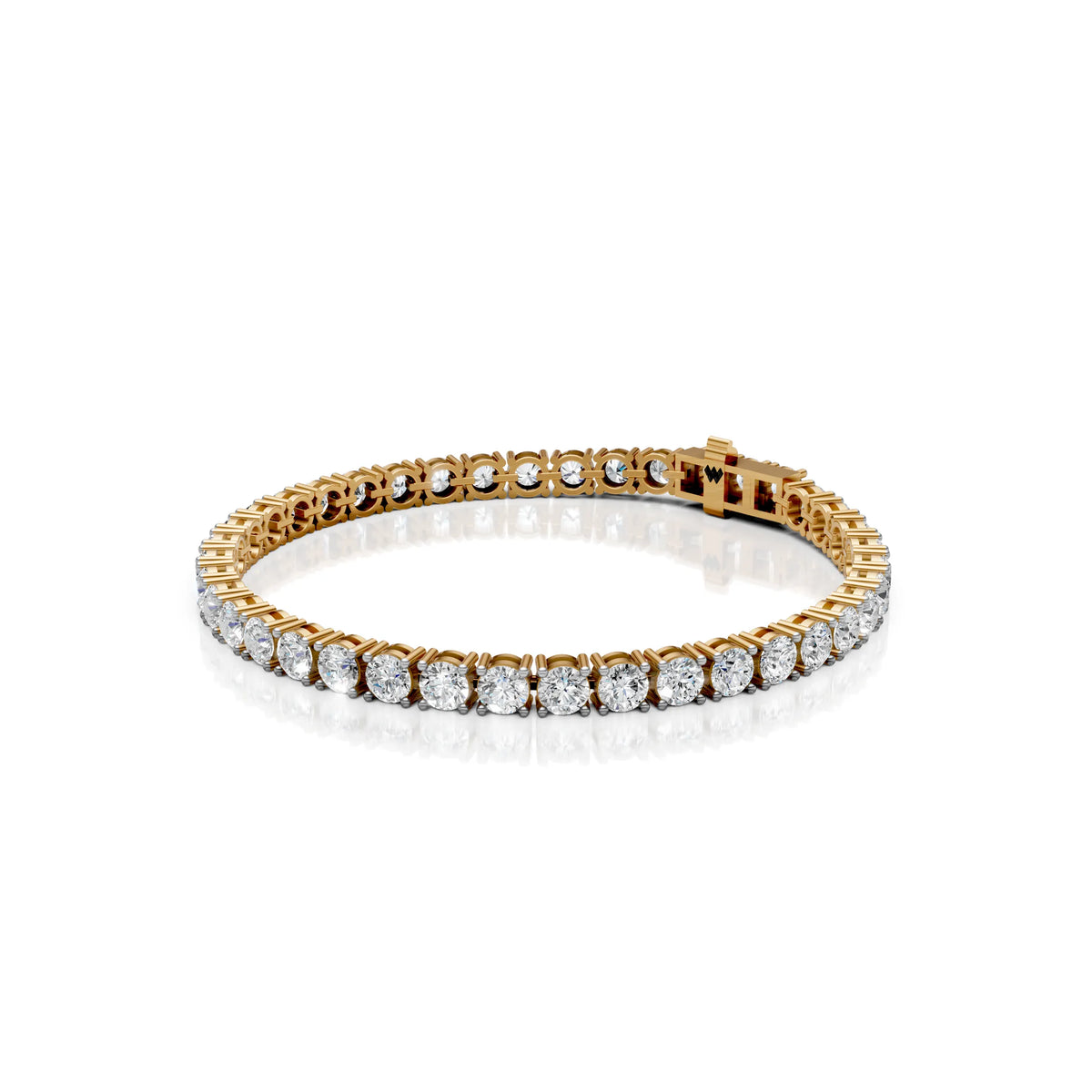 4.5 MM Round Shaped Tennis Bracelet
