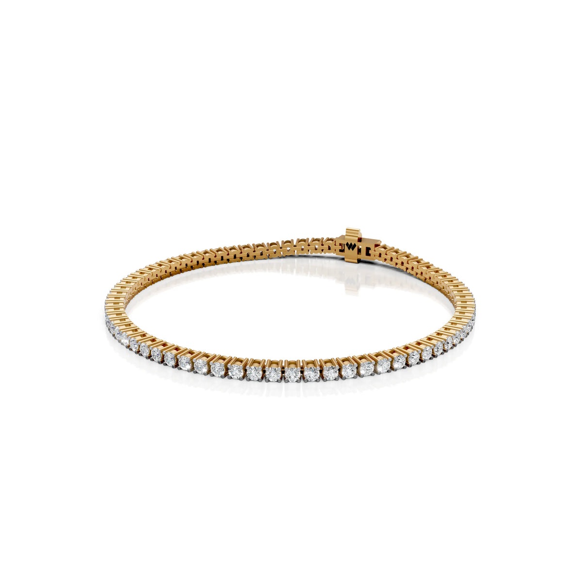 2.5 MM Round Shaped Tennis Bracelet