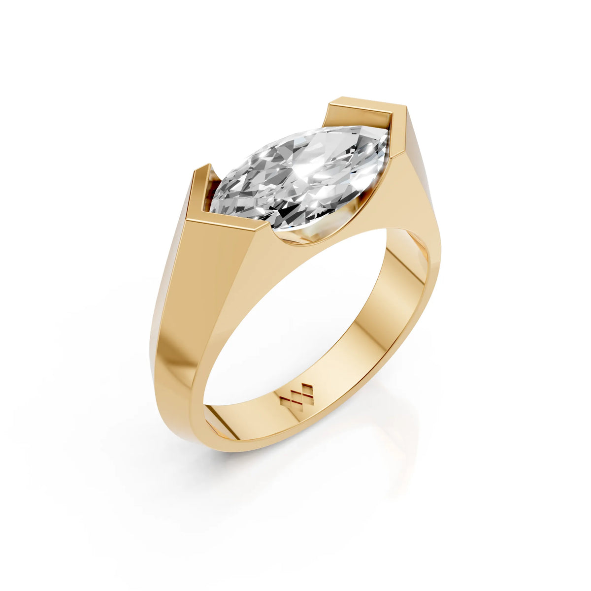 Marquise Solitaire Statement Ring