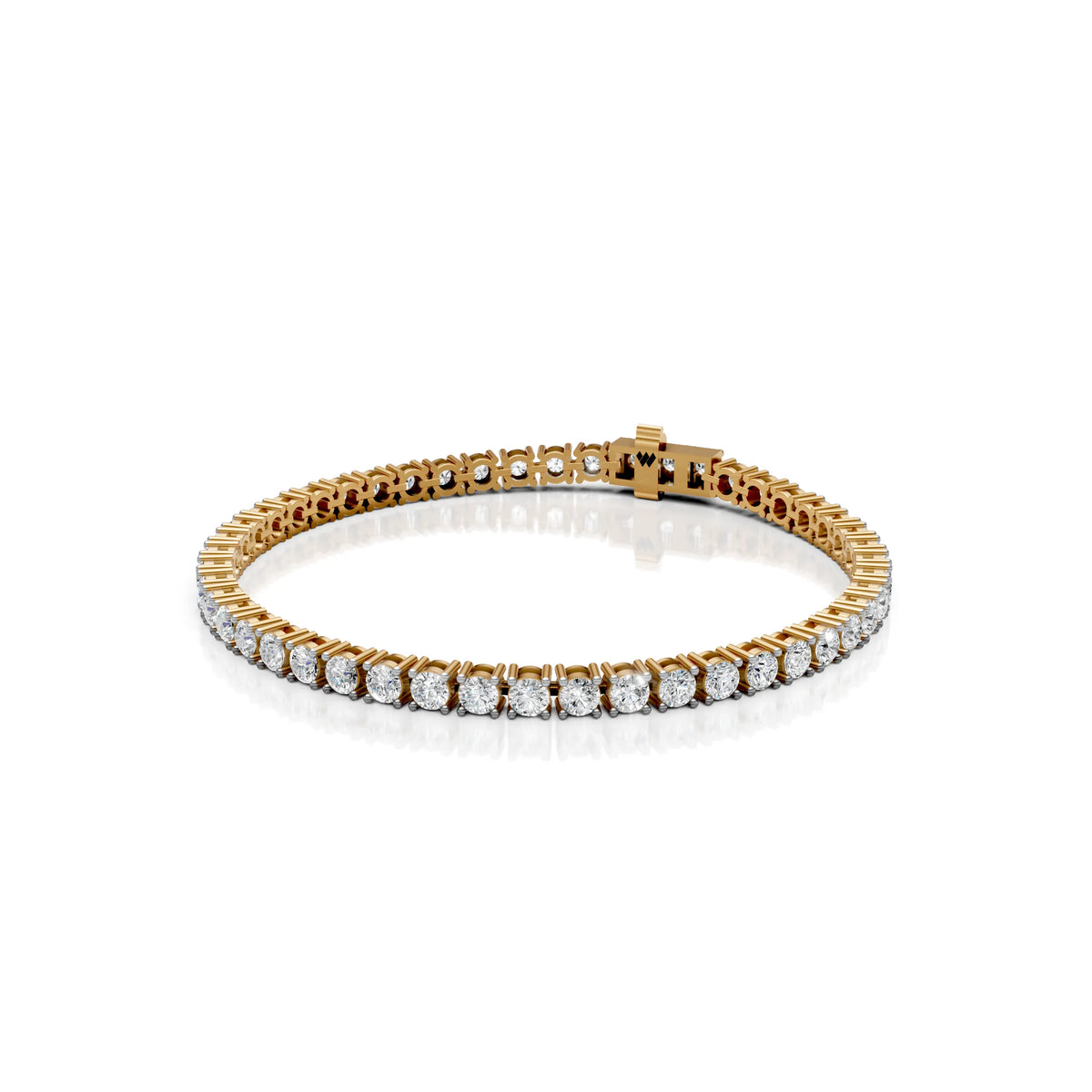 3.5 MM Round Shaped Tennis Bracelet