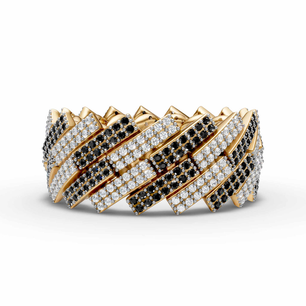 Black & White Cuban Ring
