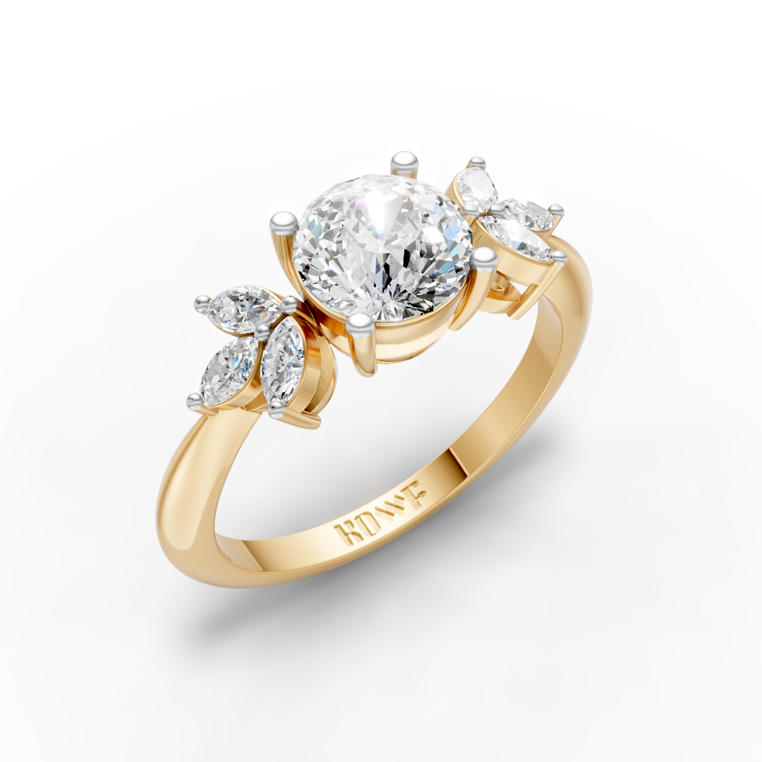 Portuguese Cut Engagement Ring