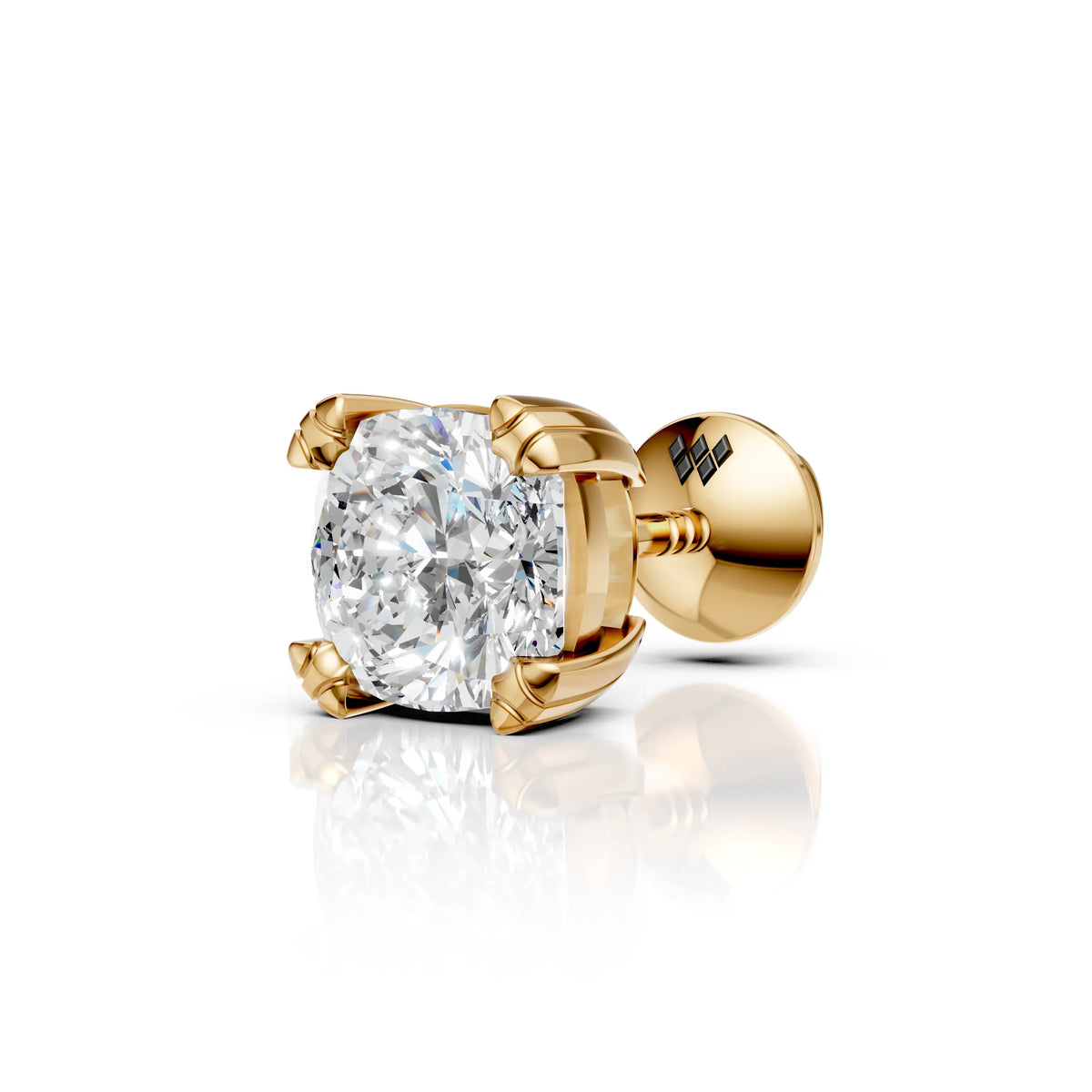 Cushion Cut Solitaire Stud (1 PC)