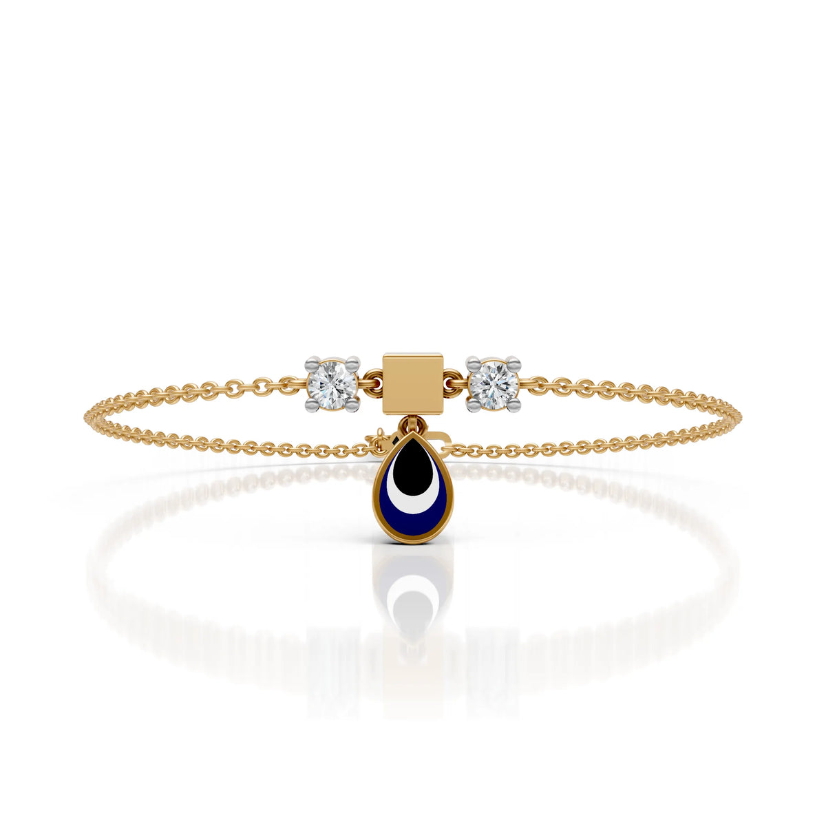 Blue Eye Drop Anklet