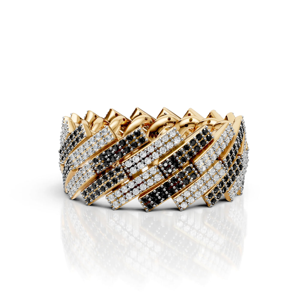 Black & White Cuban Ring
