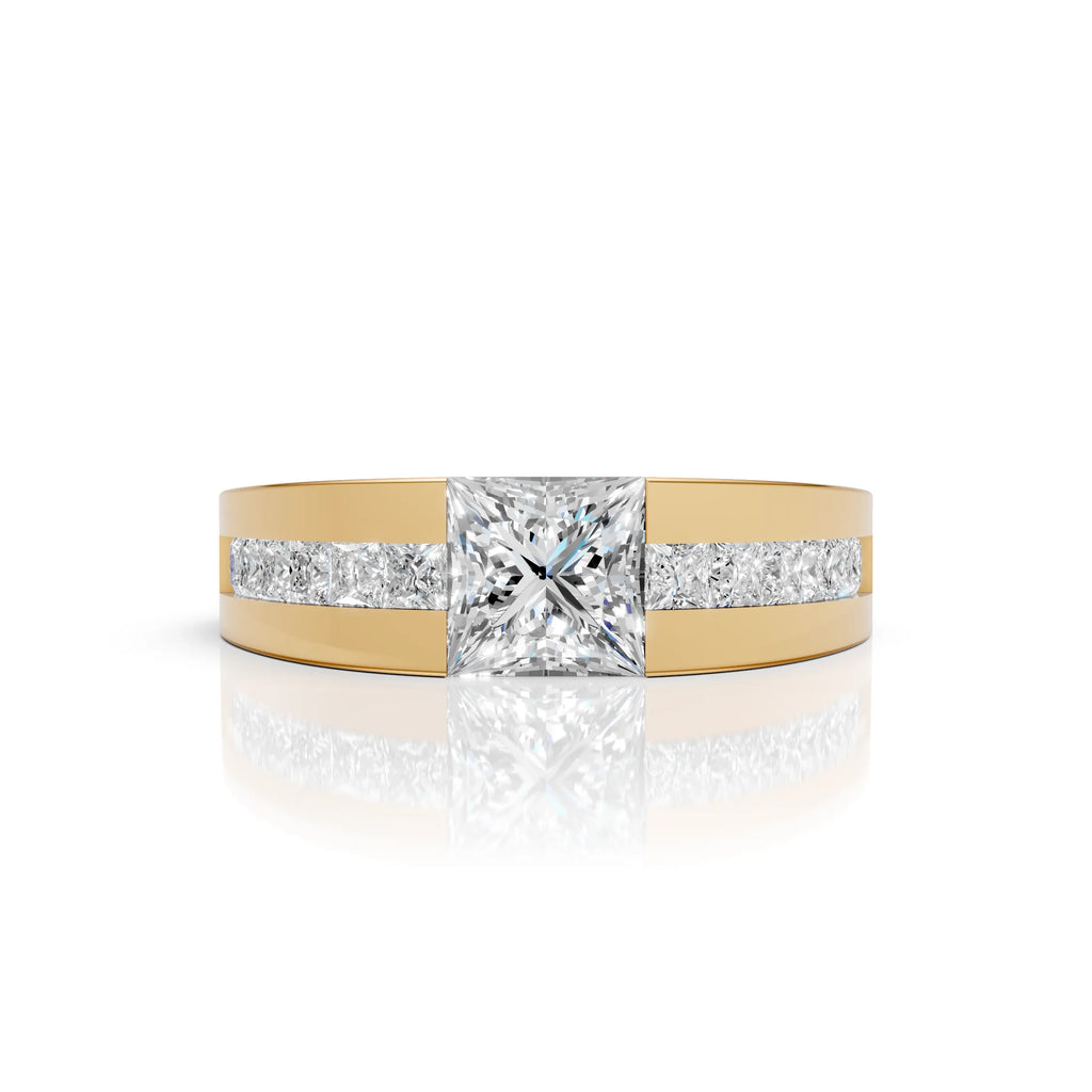 Elegant Princess-Cut Ring