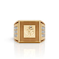 Om Engraved Statement Ring Accents – Spiritual Power Meets Bold Style