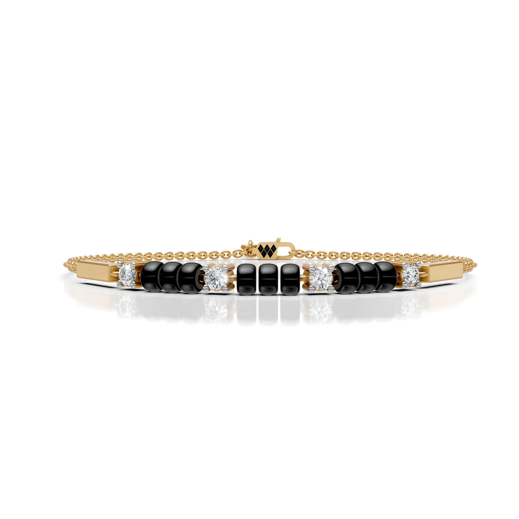 Onyx Rhythm Anklet