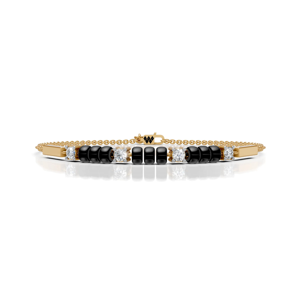 Onyx Rhythm Anklet