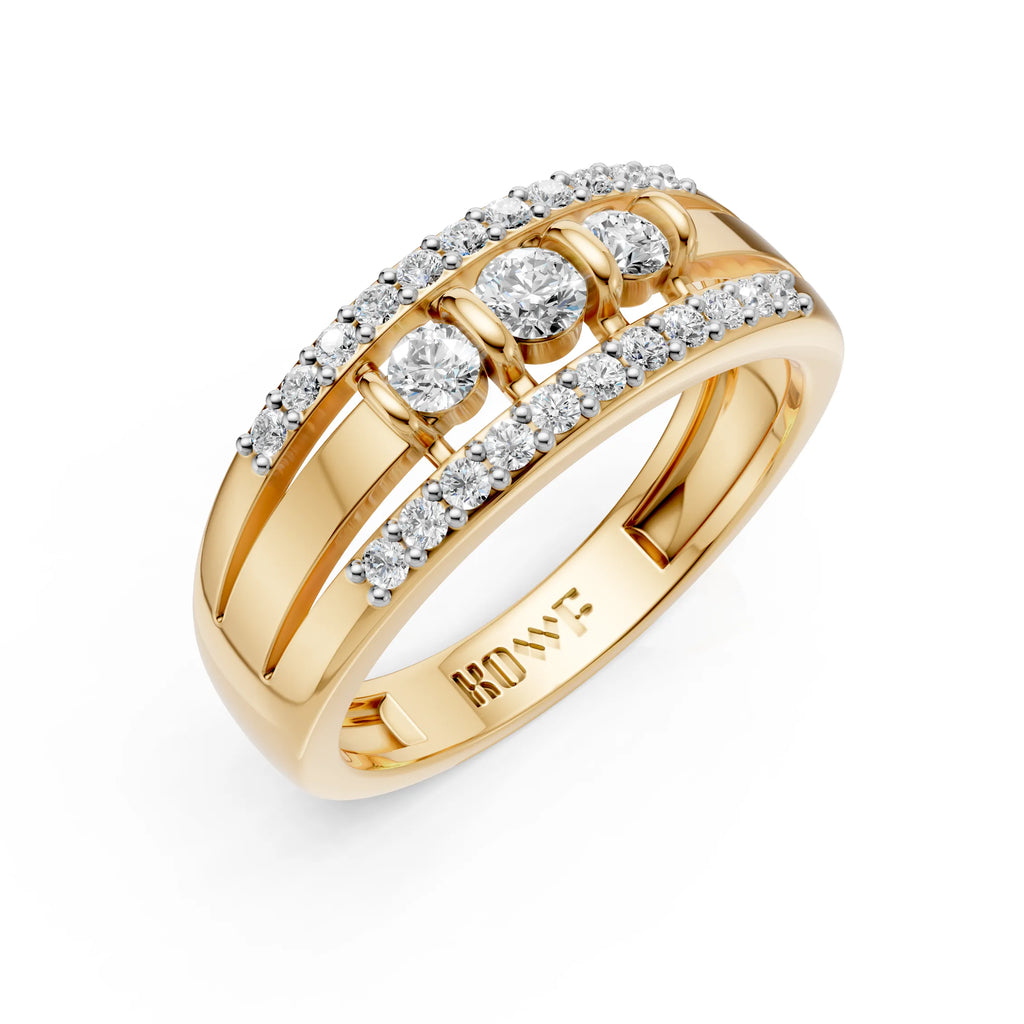 Classic Diamond Cluster Wedding Ring