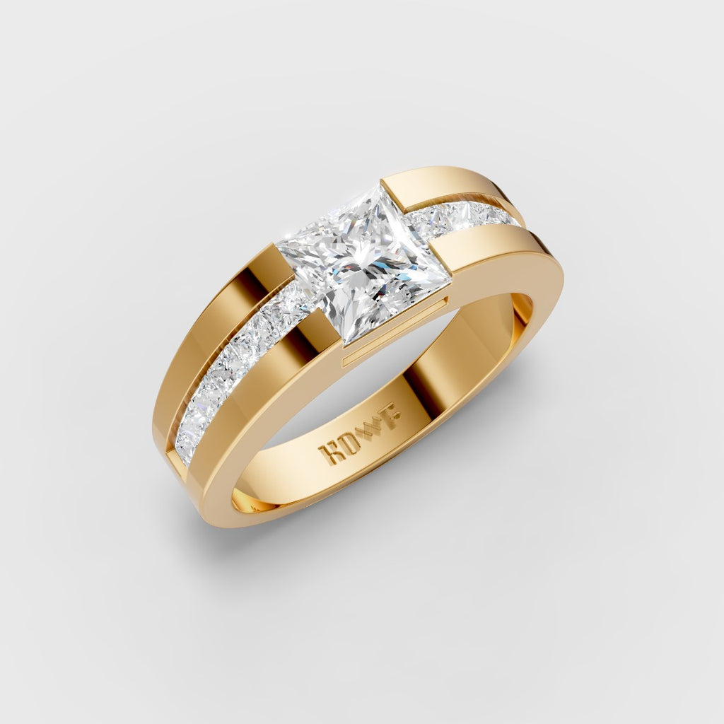Elegant Princess-Cut Ring