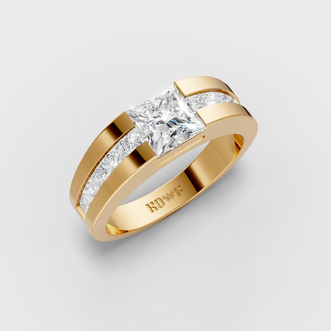 Elegant Princess-Cut Ring