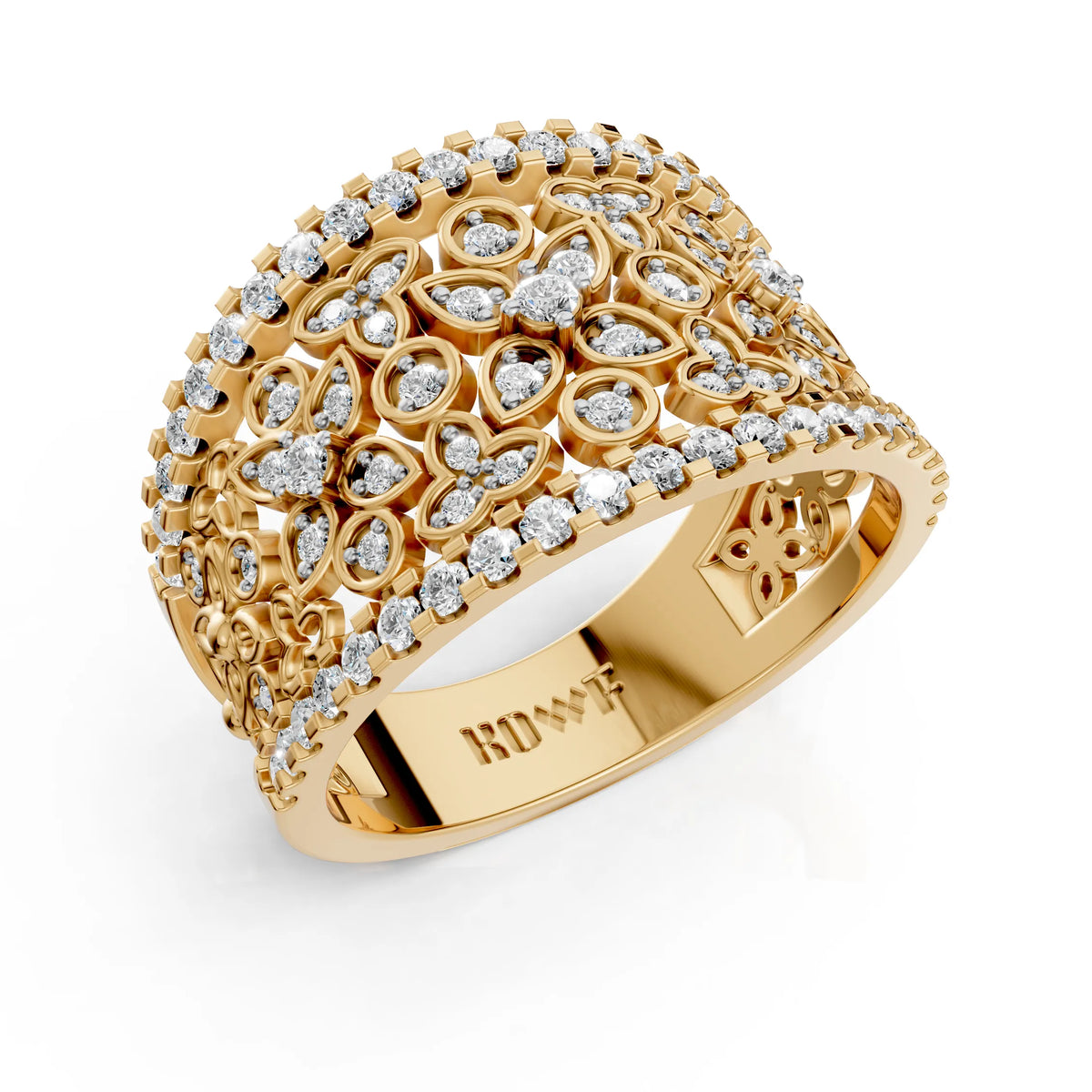 Royal Blossom Diamond Ring