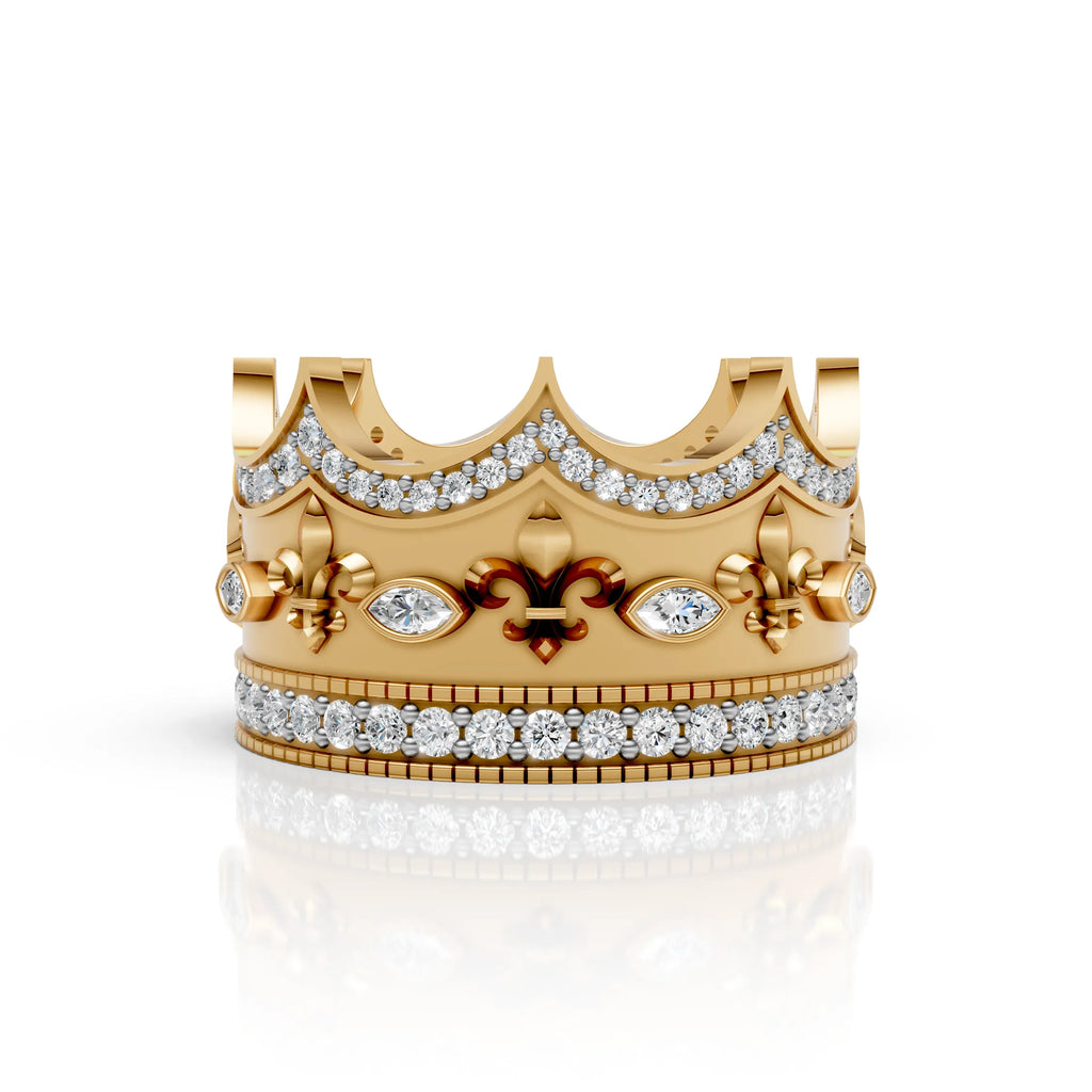 Royal Crown Ring with – Regal Elegance for Everyday Kings