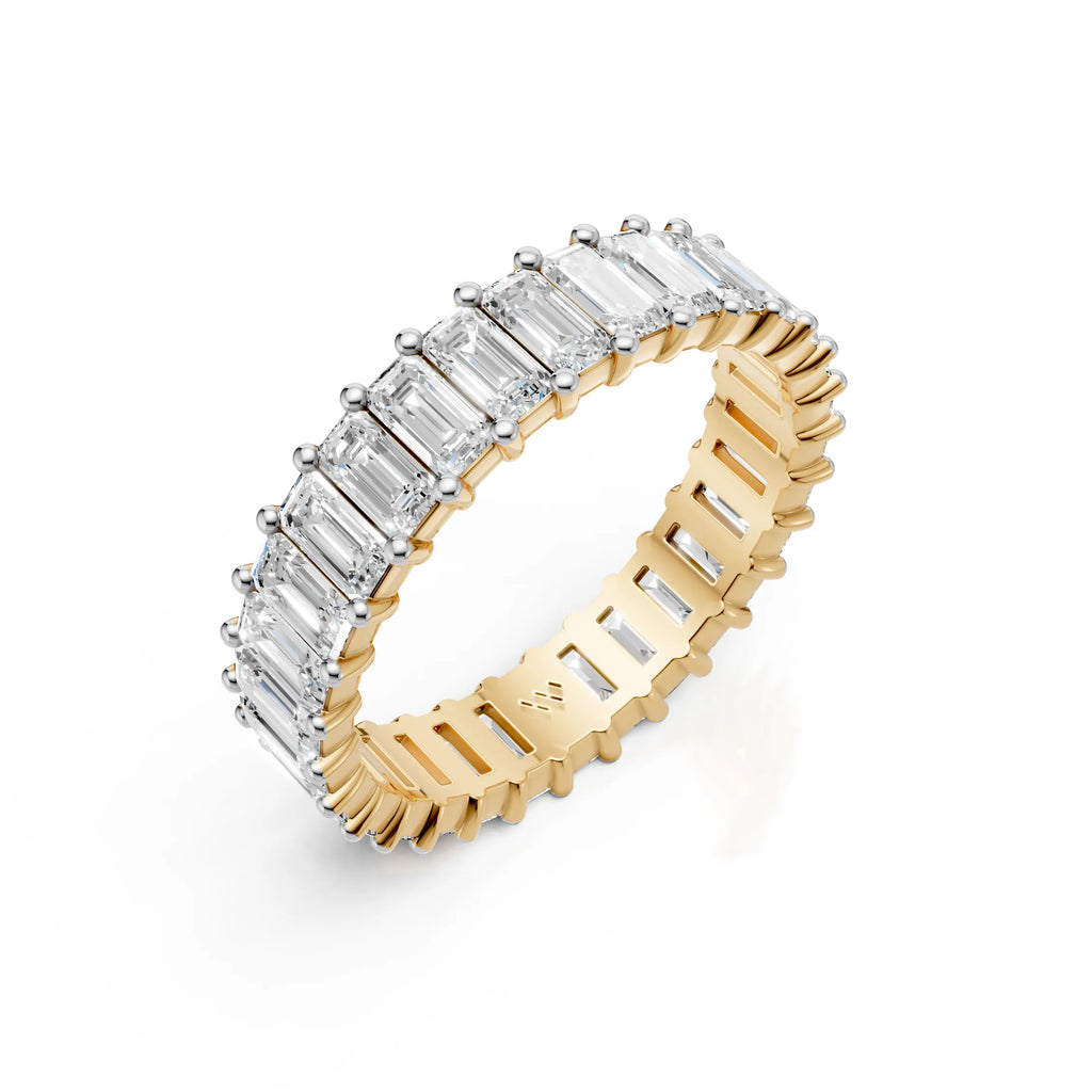 Emerald Eternity Diamond Band