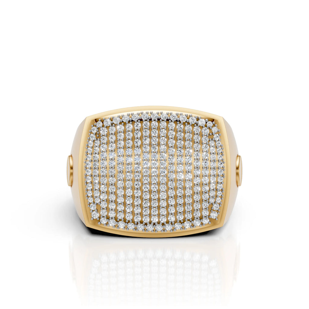 Bold Square Ring in Premium