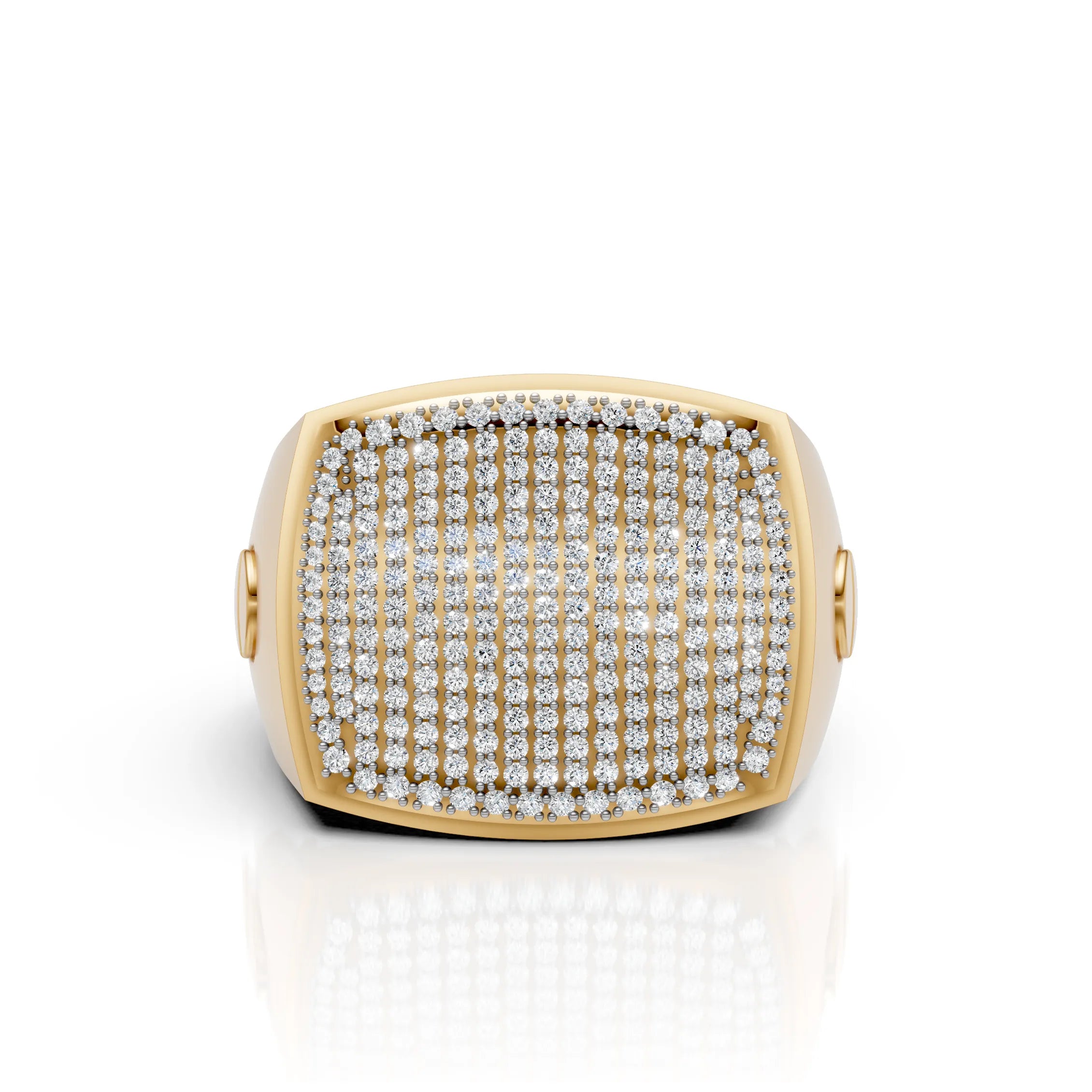 Bold Square Ring in Premium