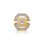 Princess Cut Geometric Diamond Stud (1 PC)