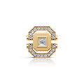 Princess Cut Geometric Diamond Stud (1 PC)