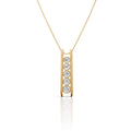 Five Stone Bar Necklace