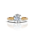 Floating Round Solitaire Diamond Ring