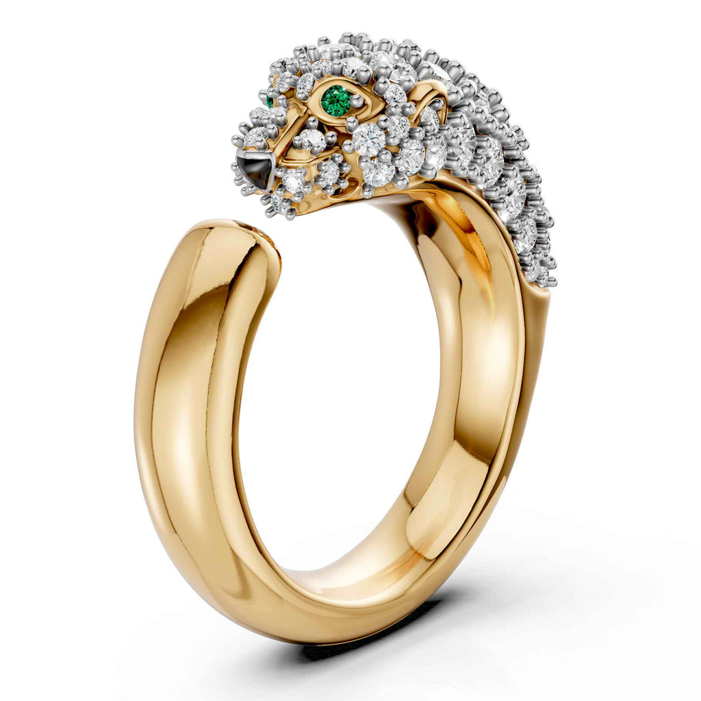 Diamond Leopard Luxe Ring