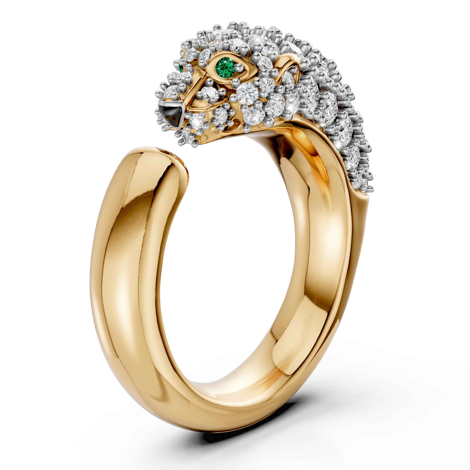 Diamond Leopard Luxe Ring