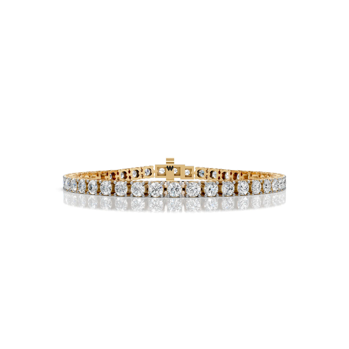 4 MM Round Shaped Tennis Bracelet