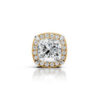 Cushion Cut Halo Diamond Stud (1 PC)