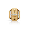 Geometric Diamond Accent Stud (1 PC)